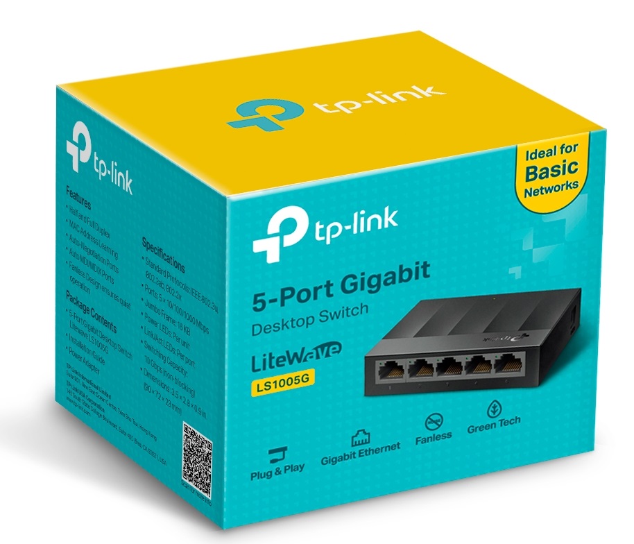 Switch TP-Link TL-LS1005G LiteWave 5 Portas Gigabit UnManaged 2